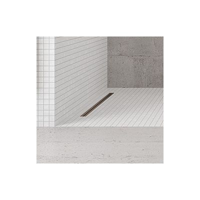 Oltens Langan Slim odpływ prysznicowy liniowy 60 cm miedź połysk/miedź szczotkowana 30009610