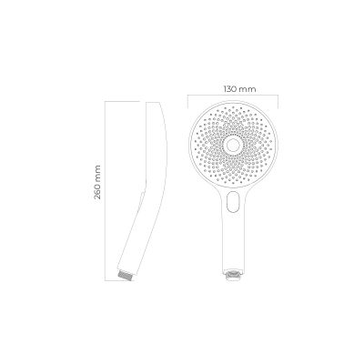 Oltens Hamnes zestaw bateria prysznicowa podtynkowa ze słuchawką 3-funkcyjną Havis EasyClick chrom 36033100