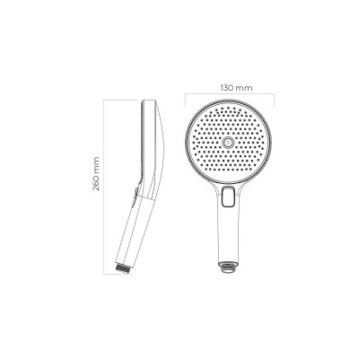 Oltens Molle zestaw bateria wannowo-prysznicowa podtynkowa z deszczownicą Regna i słuchawką 3-funkcyjną Luva EasyClick czarny mat 36023300