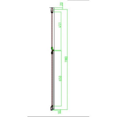 Omnires Manhattan drzwi prysznicowe 120 cm uchylne chrom/szkło przezroczyste ADP12XLUX-TCRTR