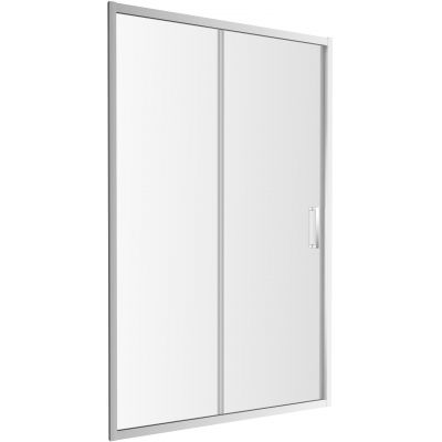 Omnires chelsea drzwi prysznicowe szklane przesuwane 140 cm chrom/ transparentne NDP14XCRTR