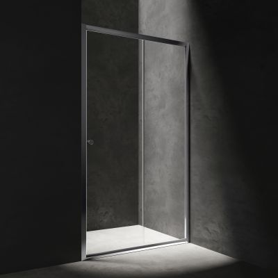 Omnires Bronx drzwi prysznicowe 80 cm chrom/szkło przezroczyste S20A380CRTR