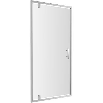 Omnires S100 drzwi prysznicowe szklane, uchylne 100 cm chrom/ transparentne S-100DCRTR