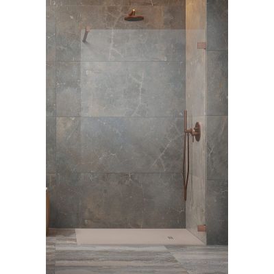 Radaway Essenza Pro Brushed Cooper Walk-In ścianka prysznicowa walk-in 110 cm miedź szczotkowany/szkło przezroczyste 10103110-93-01