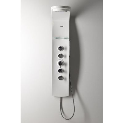 Polysan Luk panel prysznicowy ścienny termostatyczny biały 80312