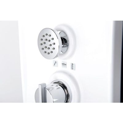 Polysan Luk panel prysznicowy ścienny termostatyczny biały 80312