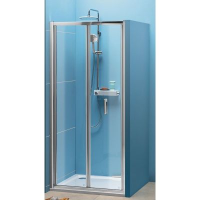 Polysan Easy Line drzwi prysznicowe 90 cm chrom/szkło przezroczyste EL1990