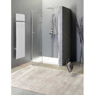 Polysan Fortis Line drzwi prysznicowe 90 cm wnękowe lewe chrom/szkło przezroczyste FL1490L