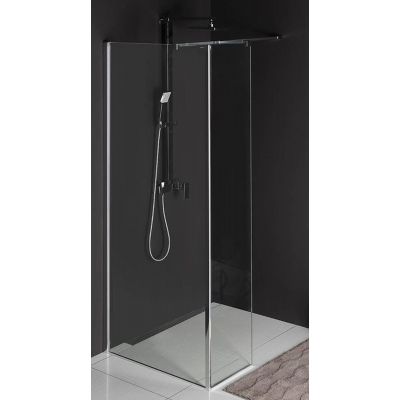 Polysan Modular Shower Walk-In ścianka prysznicowa 100 cm frontowa chrom/szkło przezroczyste MS2A-100