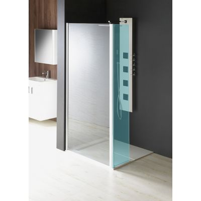 Polysan Modular Shower Walk-In ścianka prysznicowa 100 cm frontowa chrom/szkło przezroczyste MS3A-100