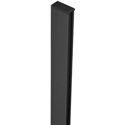 Polysan Zoom Line Black profil poszerzający +1,5 cm do profilu ściennego czarny mat ZL915B