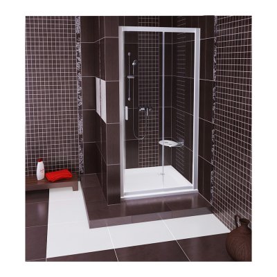 Drzwi prysznicowe przesuwne aluminium+transparent BLDP2-120 L Ravak Blix 0PLG0C00Z1