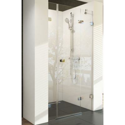 Ravak Brillant BSD3-110 P drzwi prysznicowe 110 cm wnękowe prawe szkło transparentne 0UPD0A00Z1