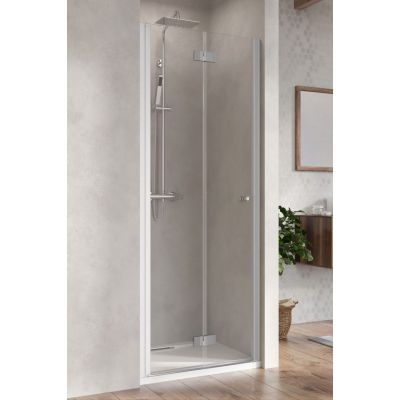 Radaway Nes DWB drzwi prysznicowe 90 cm wnękowe lewe chrom/szkło przezroczyste 10029090-01-01L