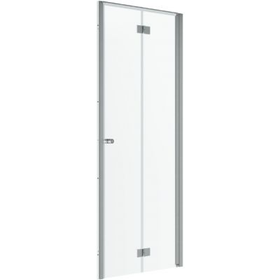 Radaway Nes Brushed Nickiel DWB drzwi prysznicowe 90 cm składane nikiel szczotkowany/szkło przezroczyste 10029090-91-01R
