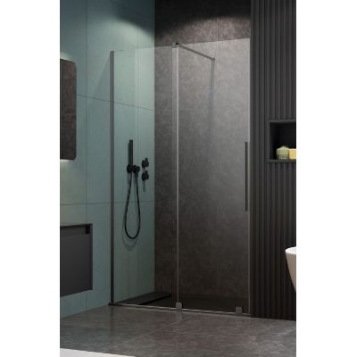 Radaway Furo Brushed Gunmetal DWJ drzwi prysznicowe 72,2 cm rozsuwane gunmetal szczotkowany/szkło przezroczyste 10107722-92-01R