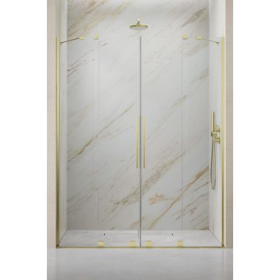 Radaway Furo Brushed Gold DWD drzwi prysznicowe 41,3 cm złoto szczotkowane/szkło przezroczyste 10108413-99-01