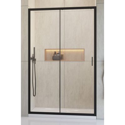 Radaway Alienta Black DWJ drzwi prysznicowe 100 cm czarny/szkło przezroczyste 10260100-54-01