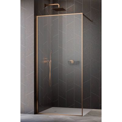 Radaway Modo F Brushed Copper II ścianka prysznicowa walk-in 110 cm miedź szczotkowany/szkło przezroczyste 10409114-93-01