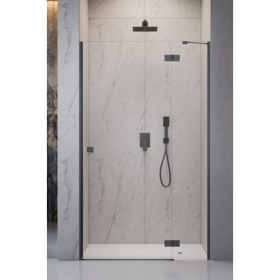 Radaway Essenza Pro Brushed Gunmetal DWJ drzwi prysznicowe 130 cm uchylne gunmetal szczotkowany/szkło przezroczyste 1385017-92-01R