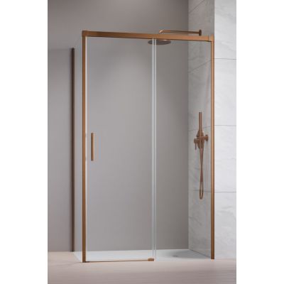 Radaway Idea Brushed Copper KDJ drzwi prysznicowe 120 cm rozsuwane miedź szczotkowany/szkło przezroczyste 387042-93-01R