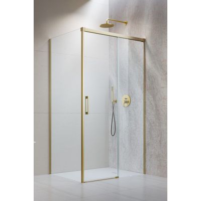 Radaway Idea Brushed Gold KDJ ścianka prysznicowa 120 cm złoty szczotkowany/szkło przezroczyste 387054-99-01R
