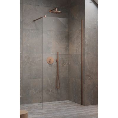 Radaway Modo New II ścianka prysznicowa walk-in 80 cm miedź szczotkowana/szkło przezroczyste 389084-93-01