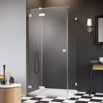 Radaway Essenza Pro White KDJ drzwi prysznicowe 100 cm prawe biały mat/szkło przezroczyste 10097100-04-01R