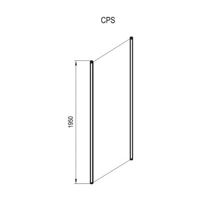 Ravak Chrome CPS-90 ścianka prysznicowa 90 cm stała satyna/przezroczyste 9QV70U00Z1