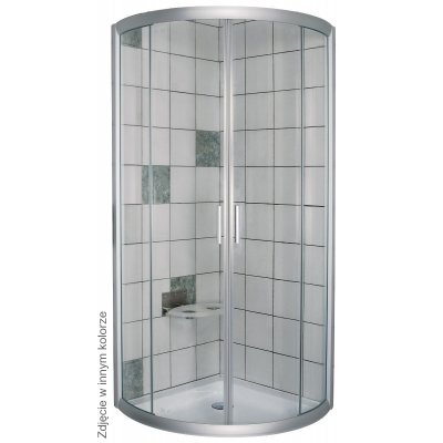 Kabina prysznicowa półokrągła biel+transparent NRKKP4-90 Ravak Rapier 3L470100Y1