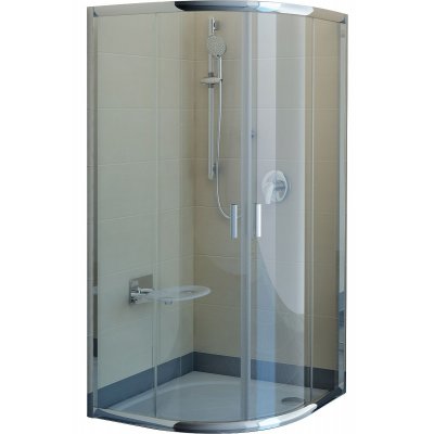 Kabina prysznicowa półokrągła aluminium+transparent Ravak Blix BLCP4-90 X3B270C00Z1
