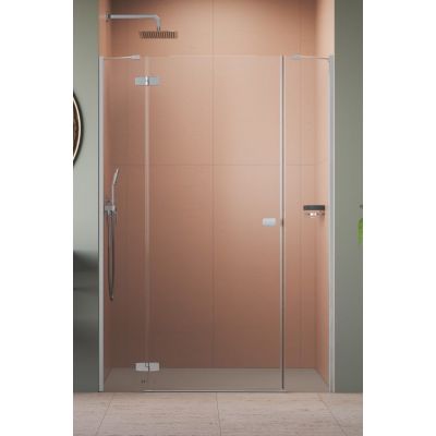 Radaway Fuenta Chrome DWJ+S drzwi prysznicowe 120 cm uchylne chrom połysk/szkło przezroczyste 1384031-01-01L