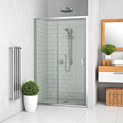 Roth Lega drzwi prysznicowe 140 cm wnękowe LLD2/1400 chrom/szkło przezroczyste 556-1400000-00-02