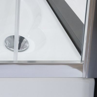 Roth Lega drzwi prysznicowe wnękowe 140 cm LLD4/1400 chrom/szkło przezroczyste 574-1400000-00-02