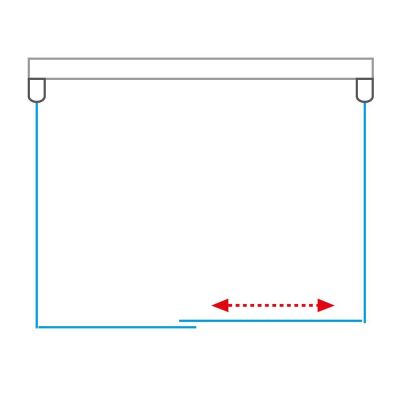 Roth Ambient ścianka prysznicowa 90 cm AMB/900 chrom/szkło przezroczyste 621-9000000-00-02