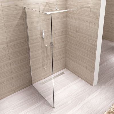 Rea Aero Walk-in ścianka prysznicowa 110 cm wolnostojąca chrom/szkło przezroczyste REA-K3021