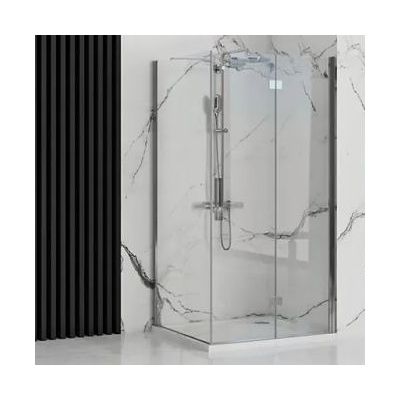 Rea Molier Chrom kabina prysznicowa 100x90 cm chrom/szkło przezroczyste REA-K6371/REA-K8535