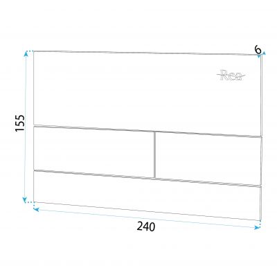 Rea T Steel przycisk spłukujący do WC złoty REA-E0055