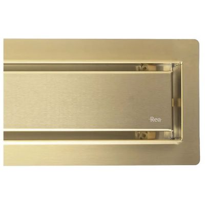 Rea Neox odpływ liniowy 80 cm złoty szczotkowany REA-G4894