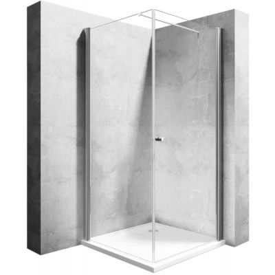 Rea Maxim kabina prysznicowa 80x80 cm kwadratowa prawa chrom/szkło przezroczyste REA-K0268