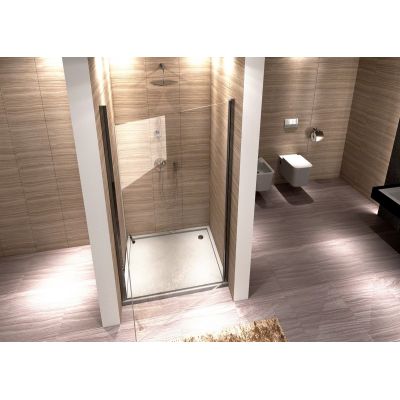 Rea Open Space drzwi prysznicowe 90 cm 1-skrzydłowe prawe szkło transparentne REA-K0986