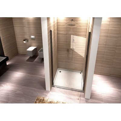 Rea Open Space drzwi prysznicowe 90 cm 1-skrzydłowe lewe szkło transparentne REA-K0988
