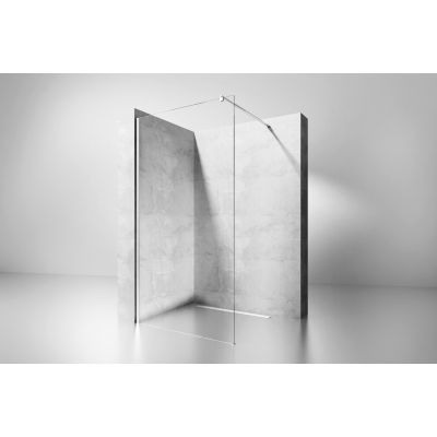 Rea Flexi ścianka prysznicowa 70 cm wolnostojąca chrom/szkło przezroczyste REA-K1900
