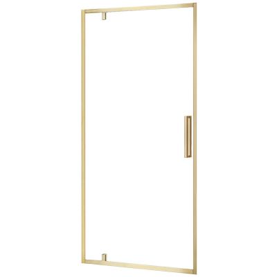 Rea Rapid Swing drzwi prysznicowe 100 cm uchylne złoty szczotkowany/szkło przezroczyste REA-K2503