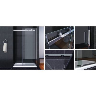 Rea Nixon-2 drzwi prysznicowe 110 cm wnękowe prawe szkło przezroczyste REA-K5001