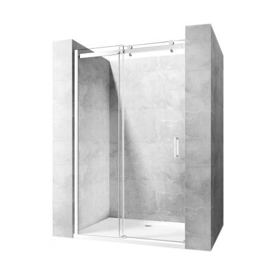 Outlet - Rea Nixon-2 drzwi prysznicowe 120 cm wnękowe lewe chrom/szkło przezroczyste REA-K5002
