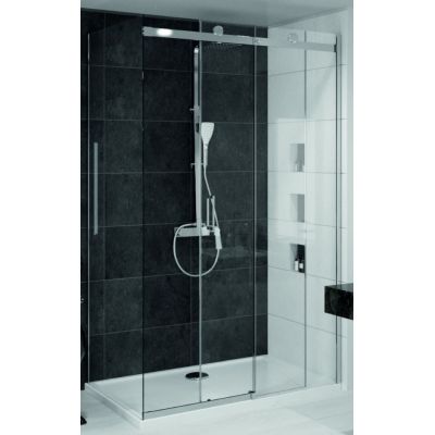 Rea Nixon-2 ścianka prysznicowa 80 cm boczna chrom/szkło przezroczyste REA-K5010