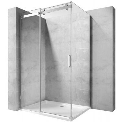 Rea Nixon-2 ścianka prysznicowa 90 cm chrom/szkło przezroczyste REA-K5011