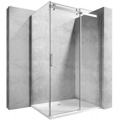 Rea Nixon-2 kabina prysznicowa 120x90 cm prostokątna prawa chrom/szkło przezroczyste (REAK5003/REAK5011)