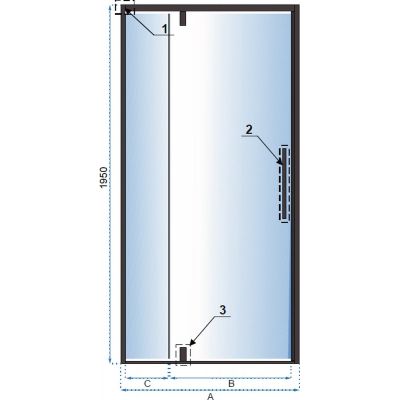 Rea Rapid Swing kabina prysznicowa 120x100 cm prostokątna czarny półmat/szkło przezroczyste REA-K6413/REA-K6423